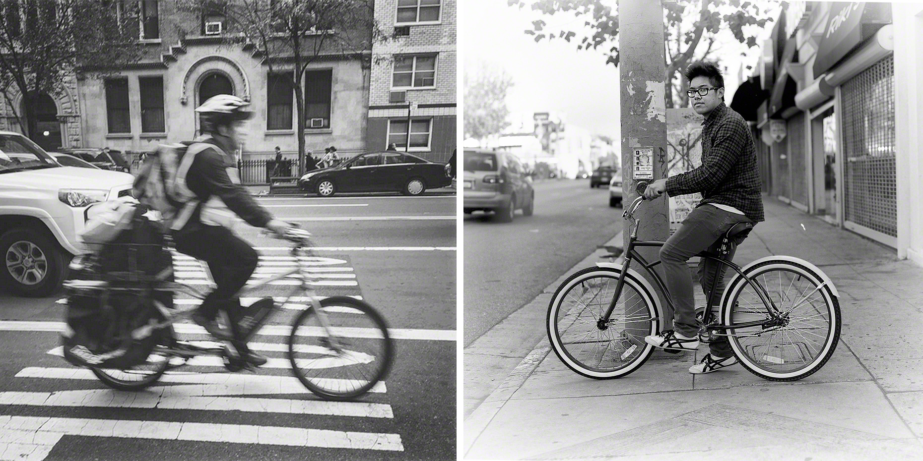 Bike Riders in New York and Los Angeles