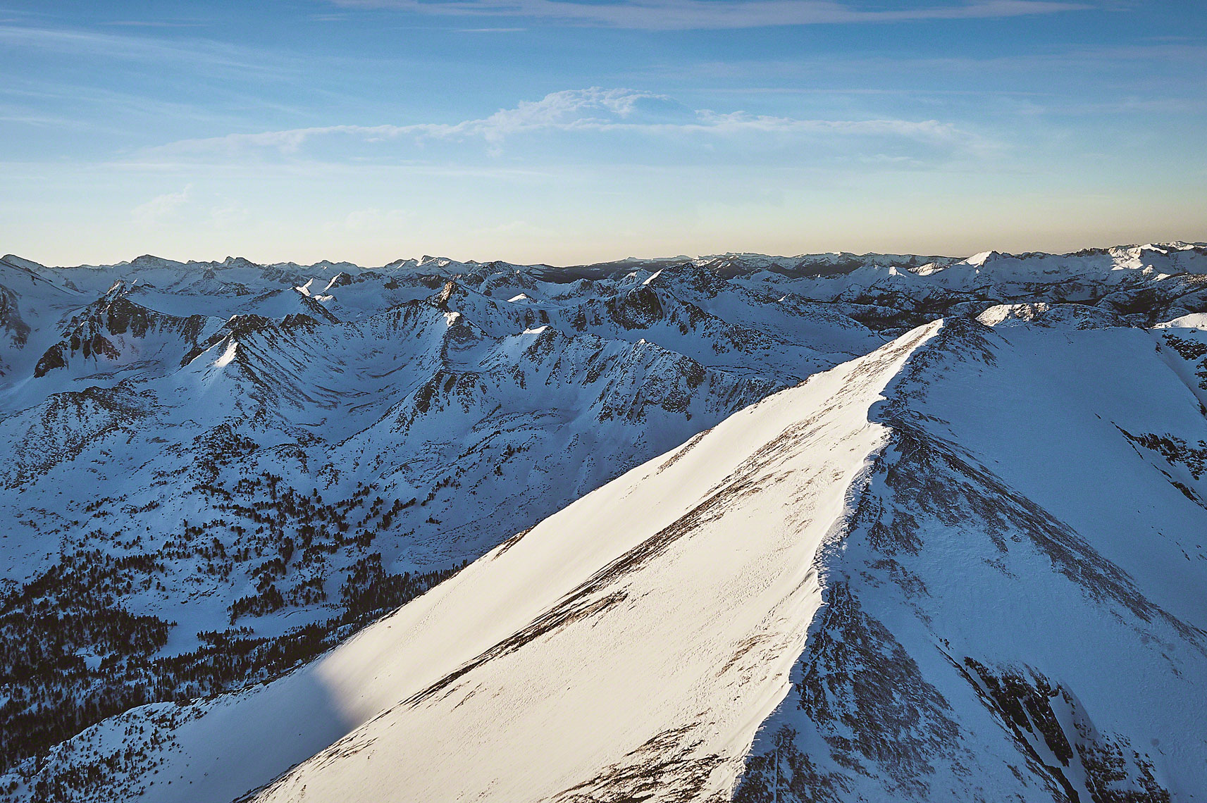 Sierra Nevada Mountains from Above