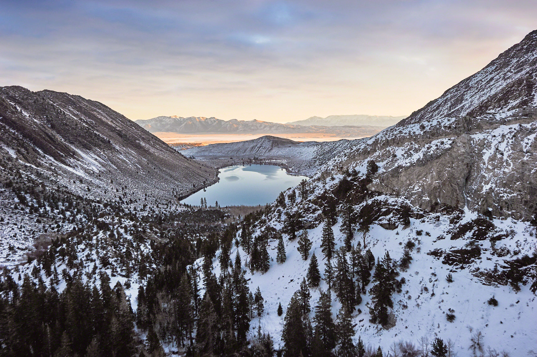 Convict Lake Aerial Photography